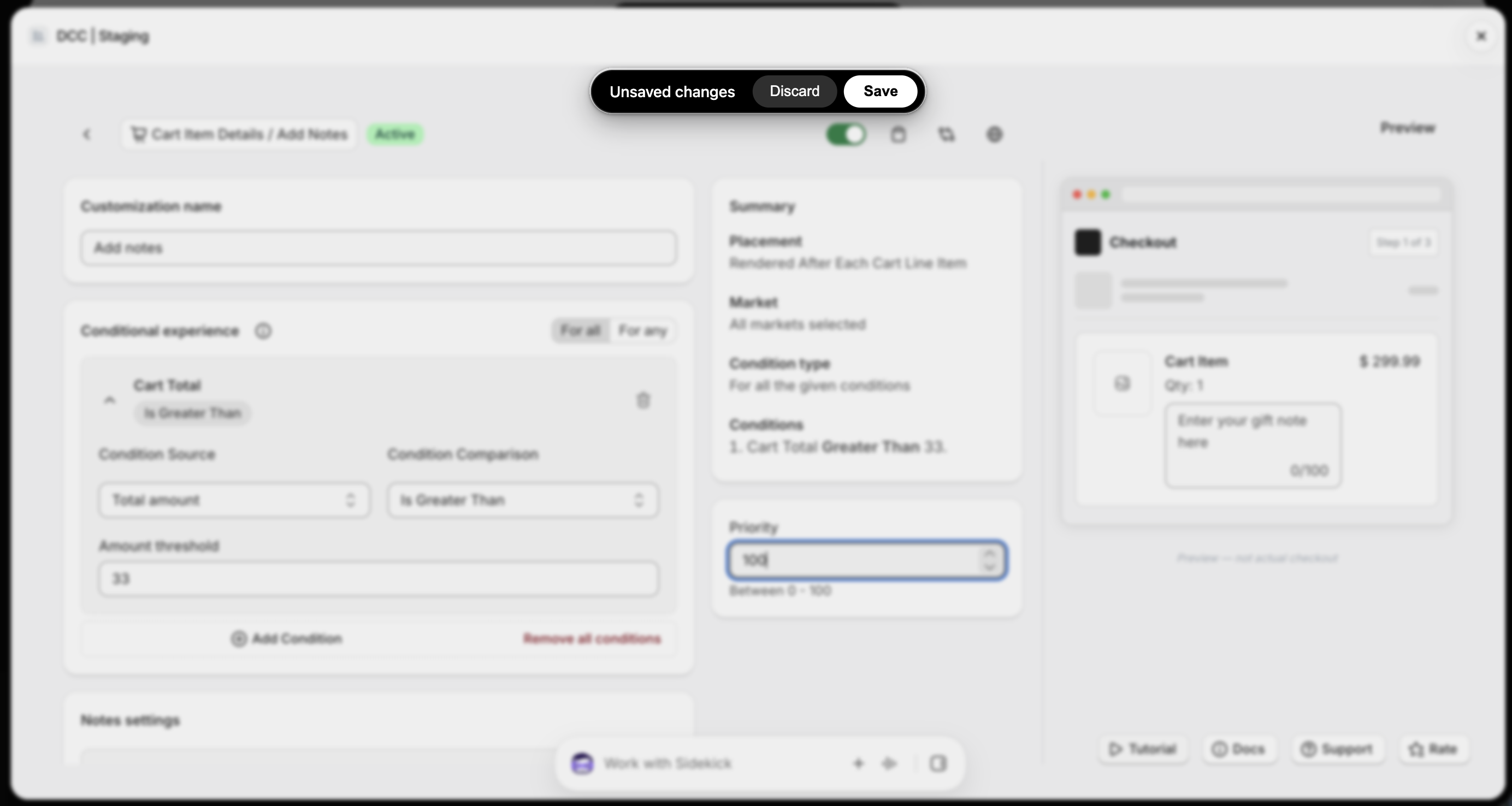 Add Notes Unsaved Changes Focus