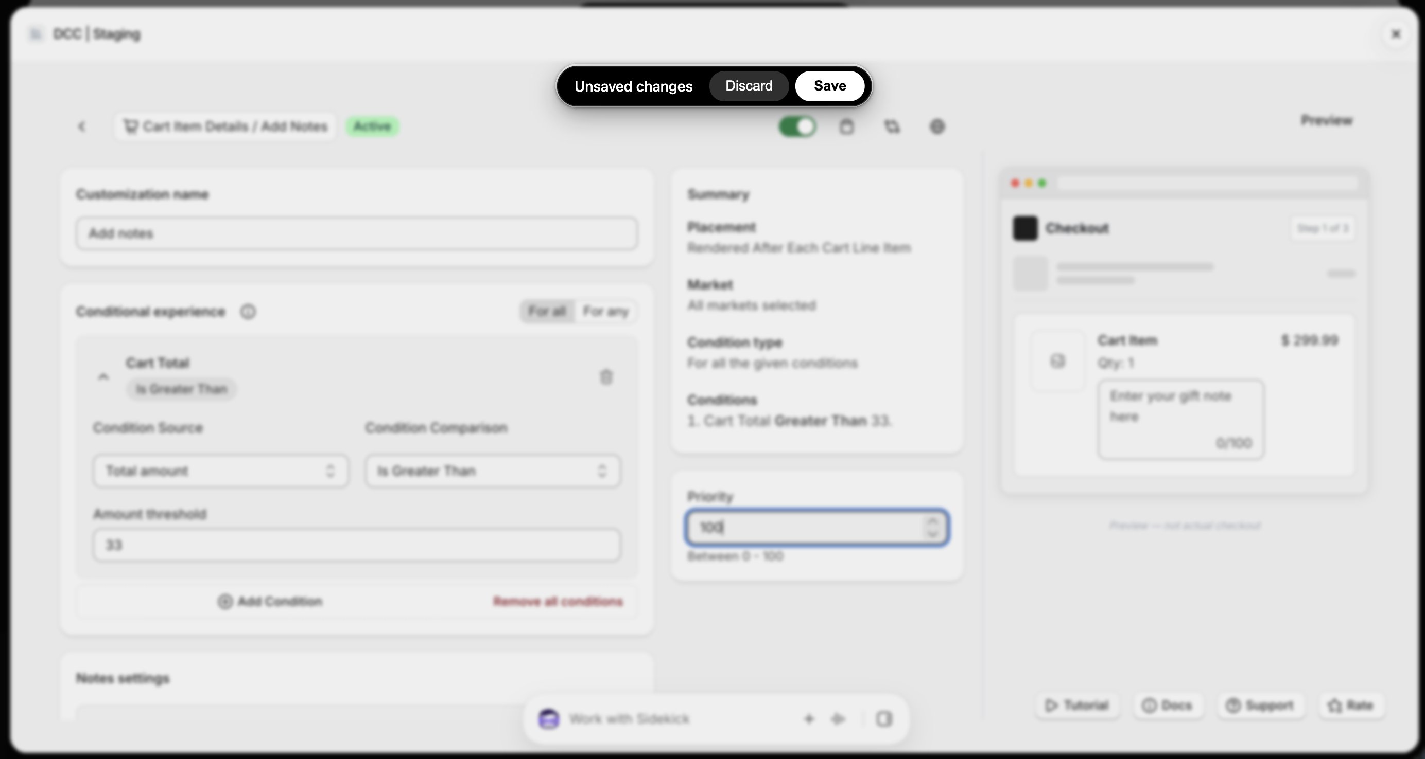 Add Notes Unsaved Changes Focus