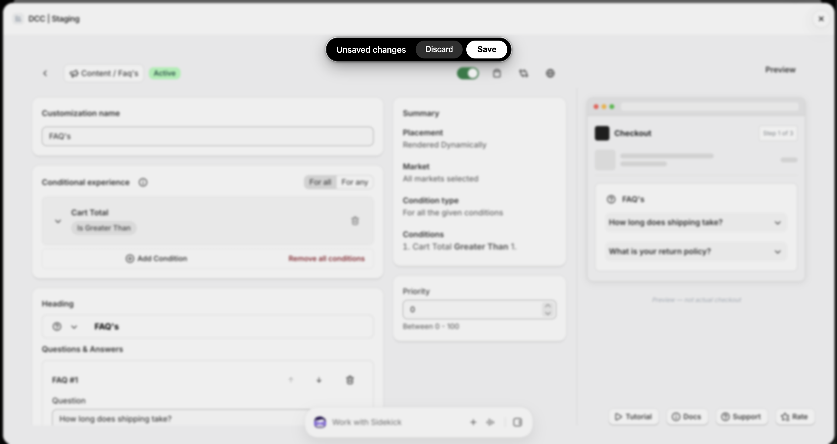 Faqs Unsaved Changes Focus