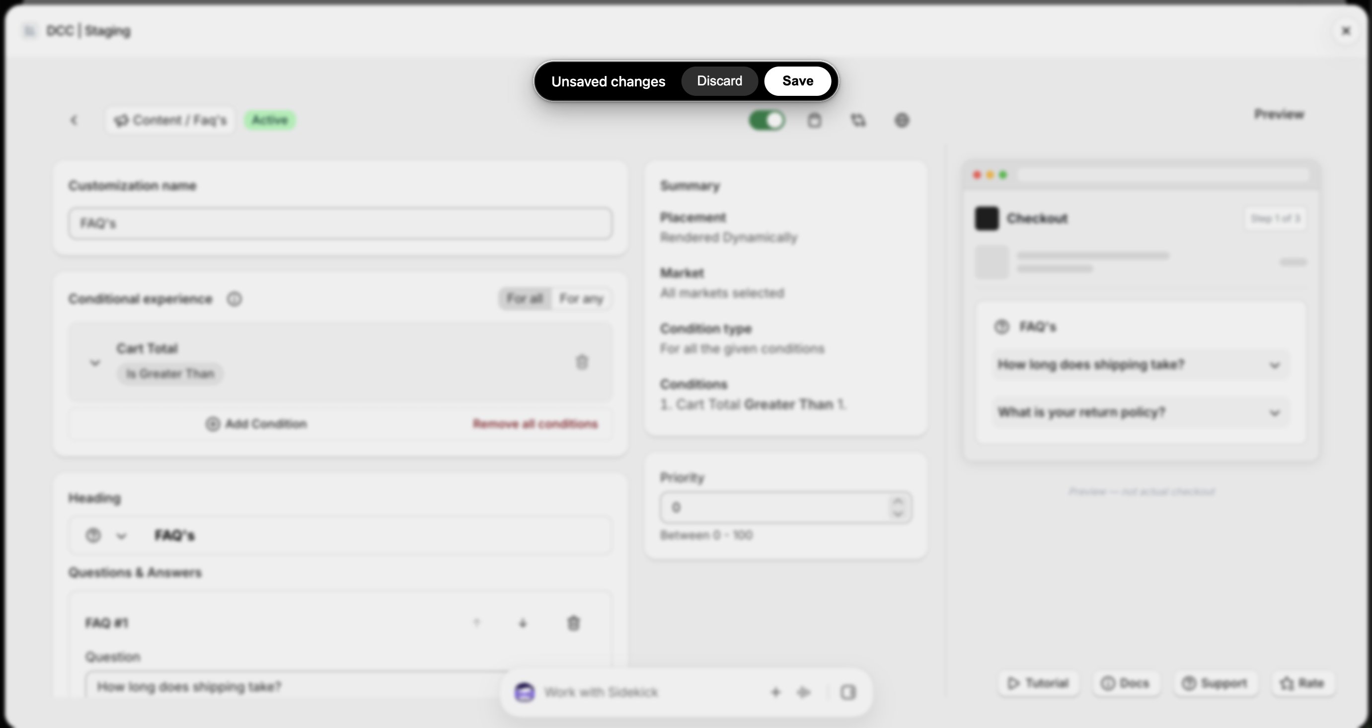 Faqs Unsaved Changes Focus