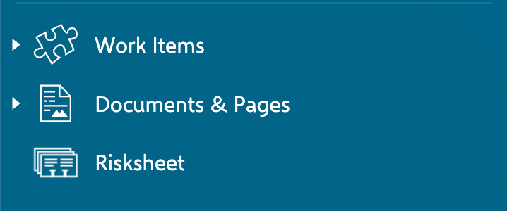 The Risksheet topic visible in the Polarion project sidebar