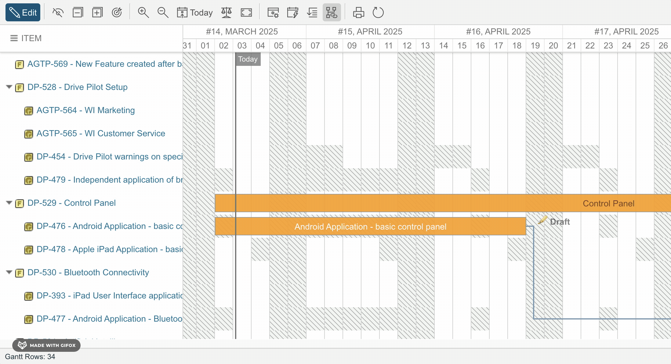 The newly added Department enumeration field appearing in the create / edit Work Item dialog