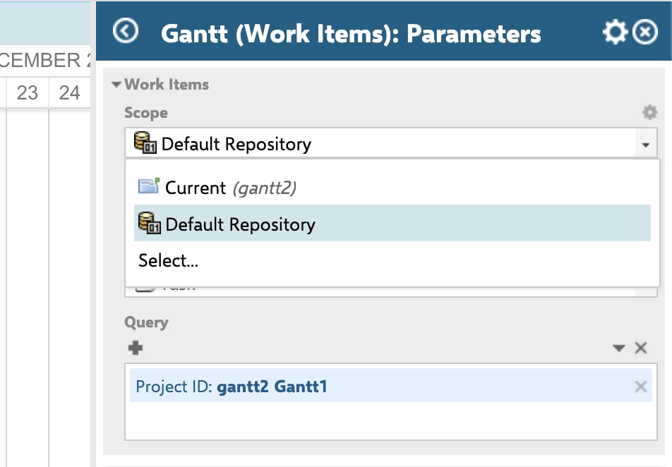 Query configuration pulling work items from multiple projects for global Resource Load