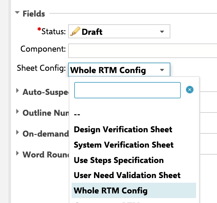 Select the corresponding configuration in the Document Properties (figure 7)