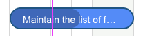 Blue Gantt task bar for an unresolved work item whose schedule and progress are on track