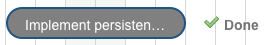 Gray Gantt task bar for a resolved (completed) work item