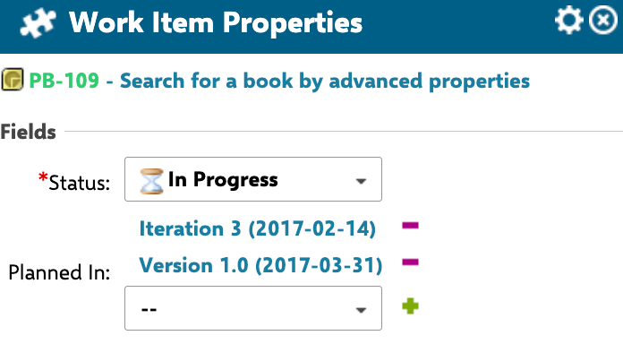 Work Item sidebar fields configuration