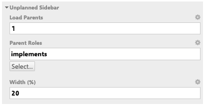 Unplanned sidebar parent loading configuration