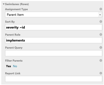 Sort by field in swimlane configuration