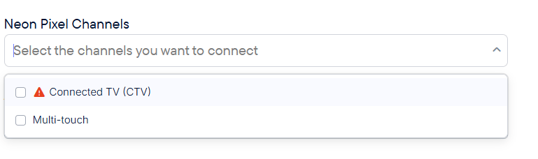 Neon Pixel Channels selector