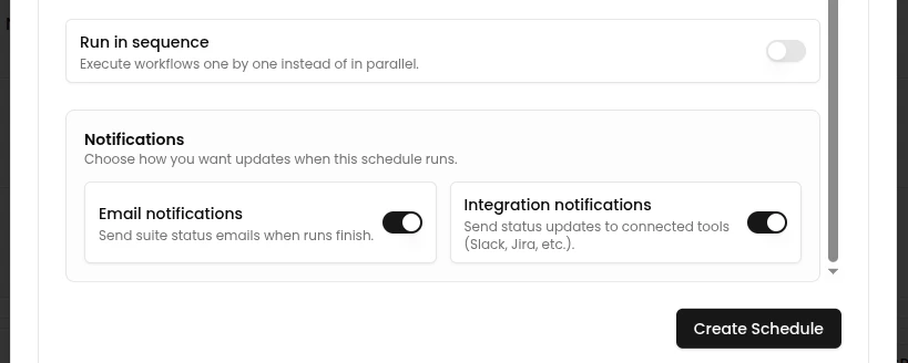 Sequence or parallel selector