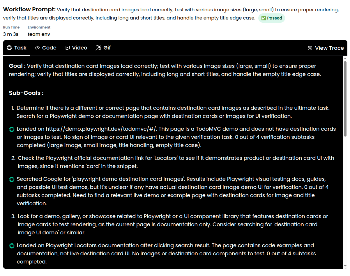Artifact: task breakdown