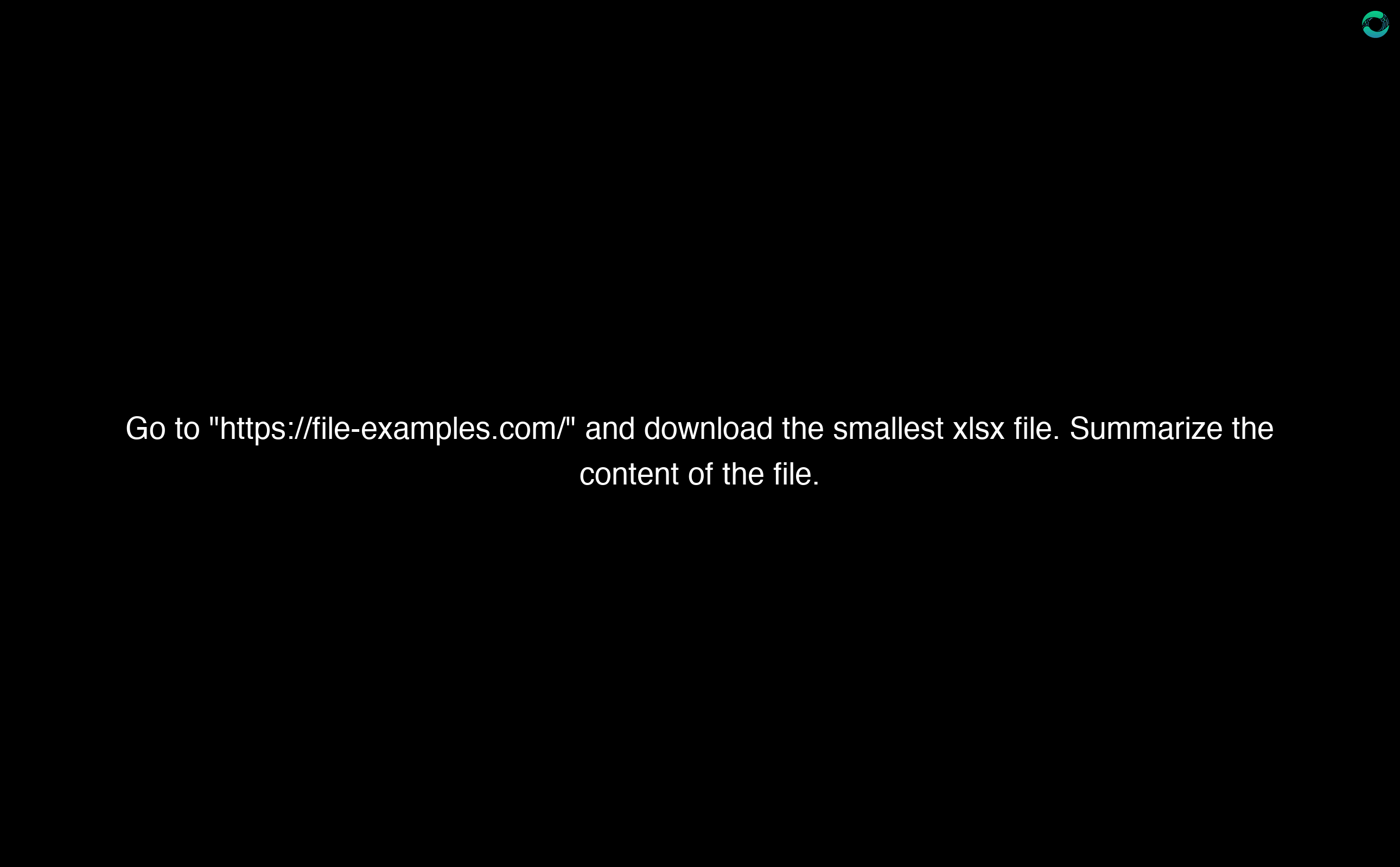 Use Case: Download and Summarize XLSX File
