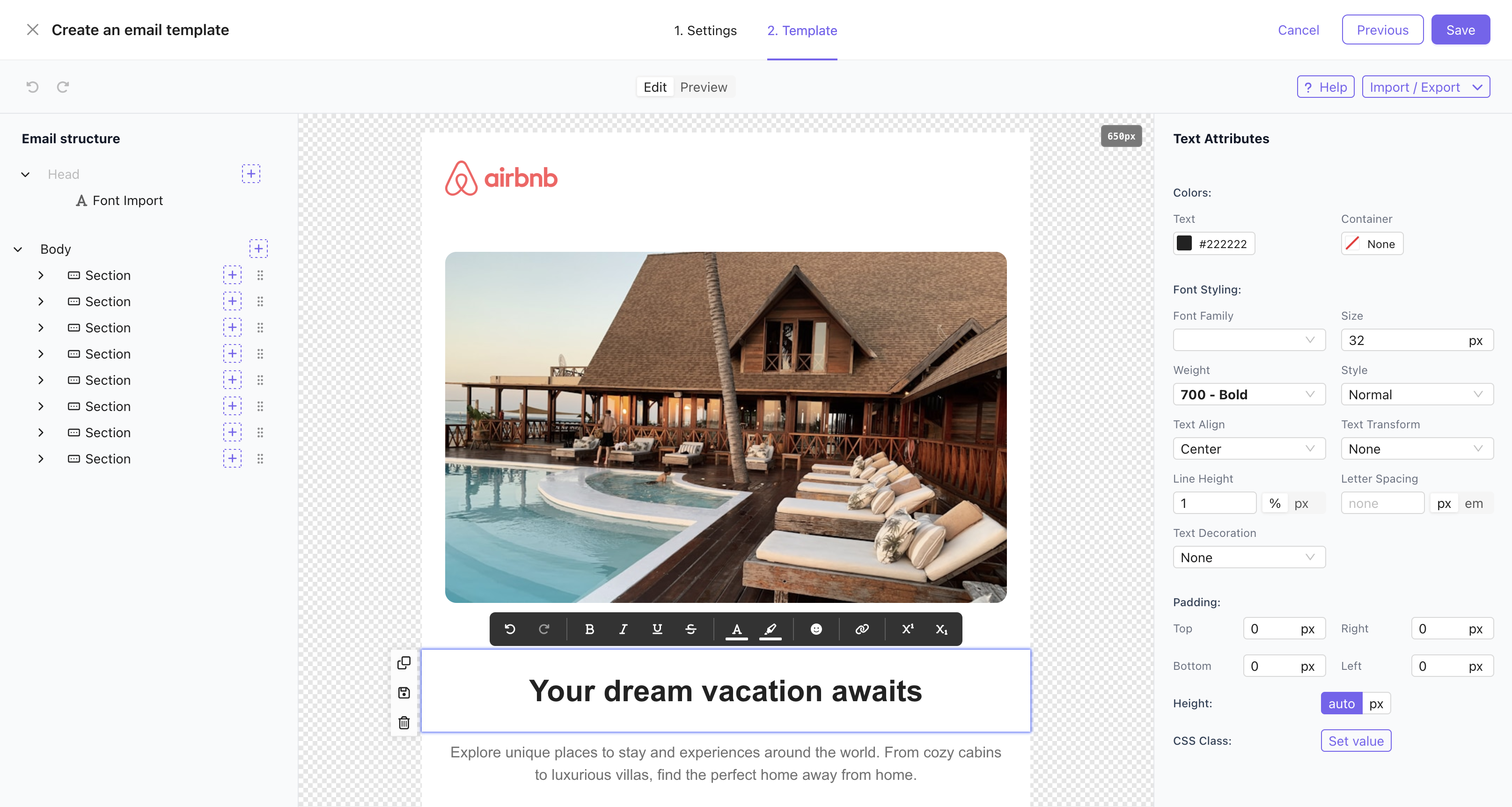 Notifuse Email Marketing Platform - Visual Email Builder