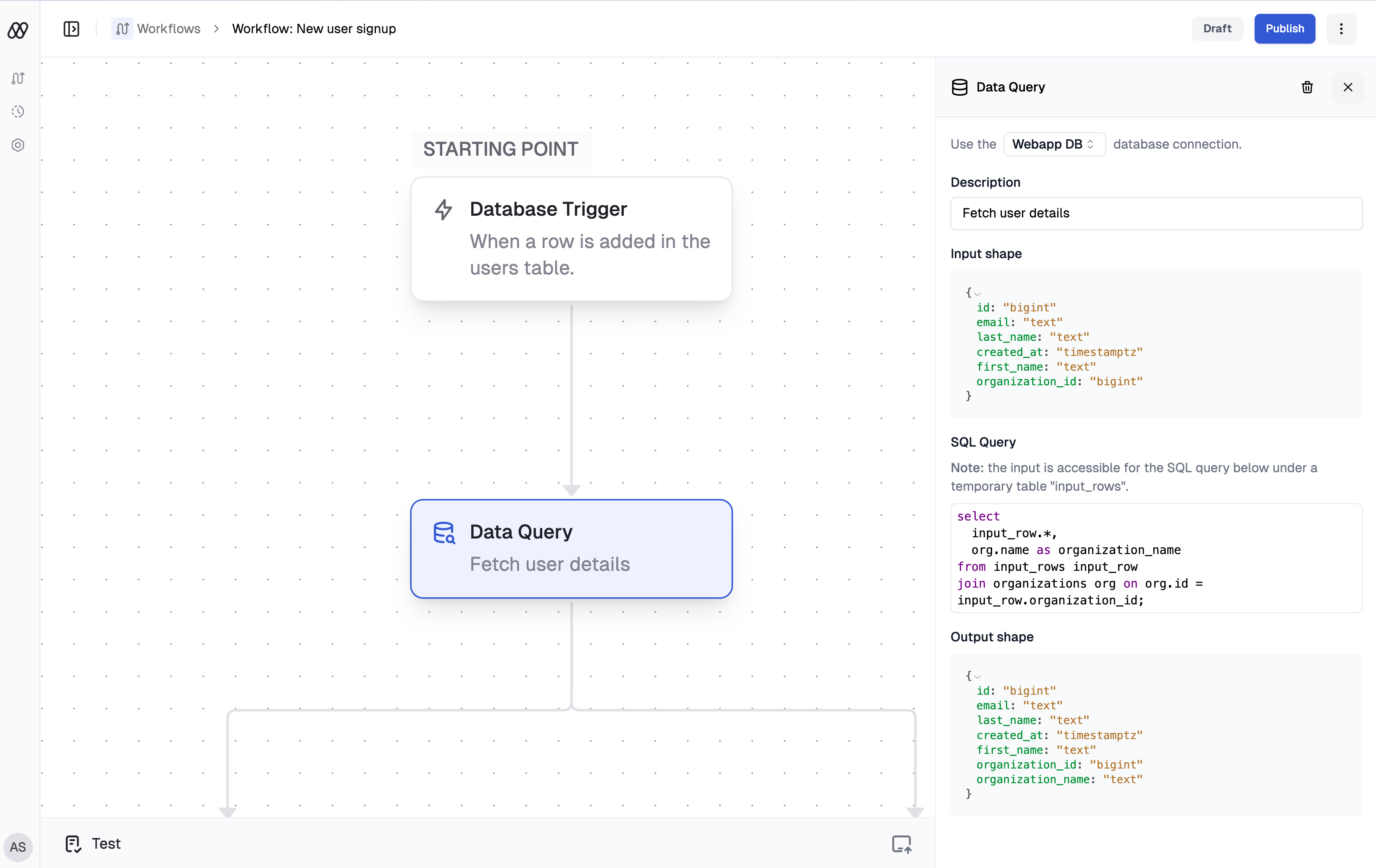 Data Query interface