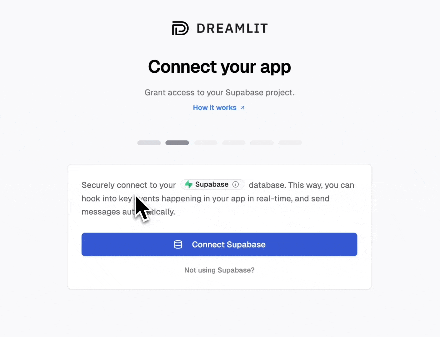 Configuring Supabase with Dreamlit