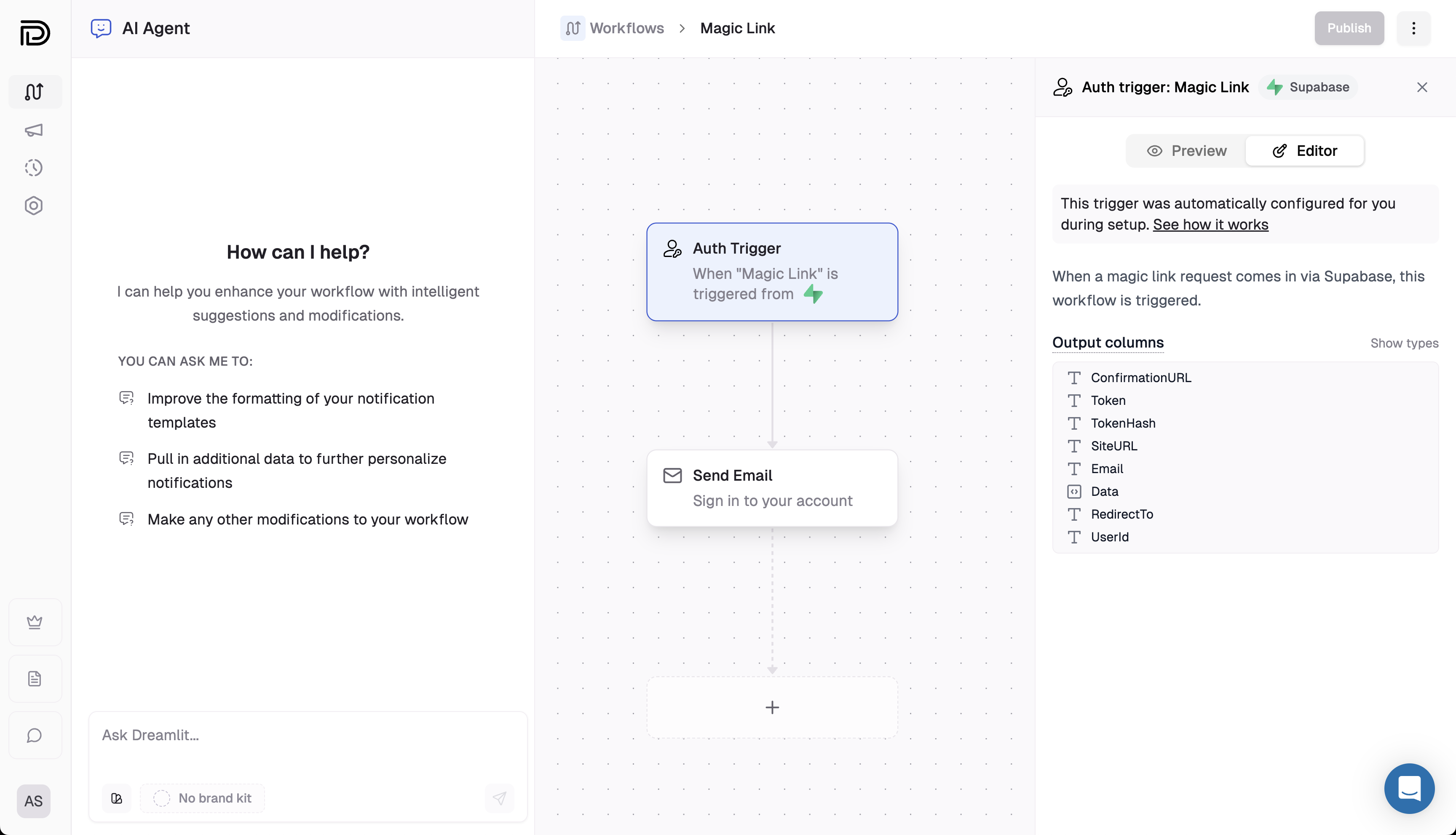 Supabase Auth Trigger example