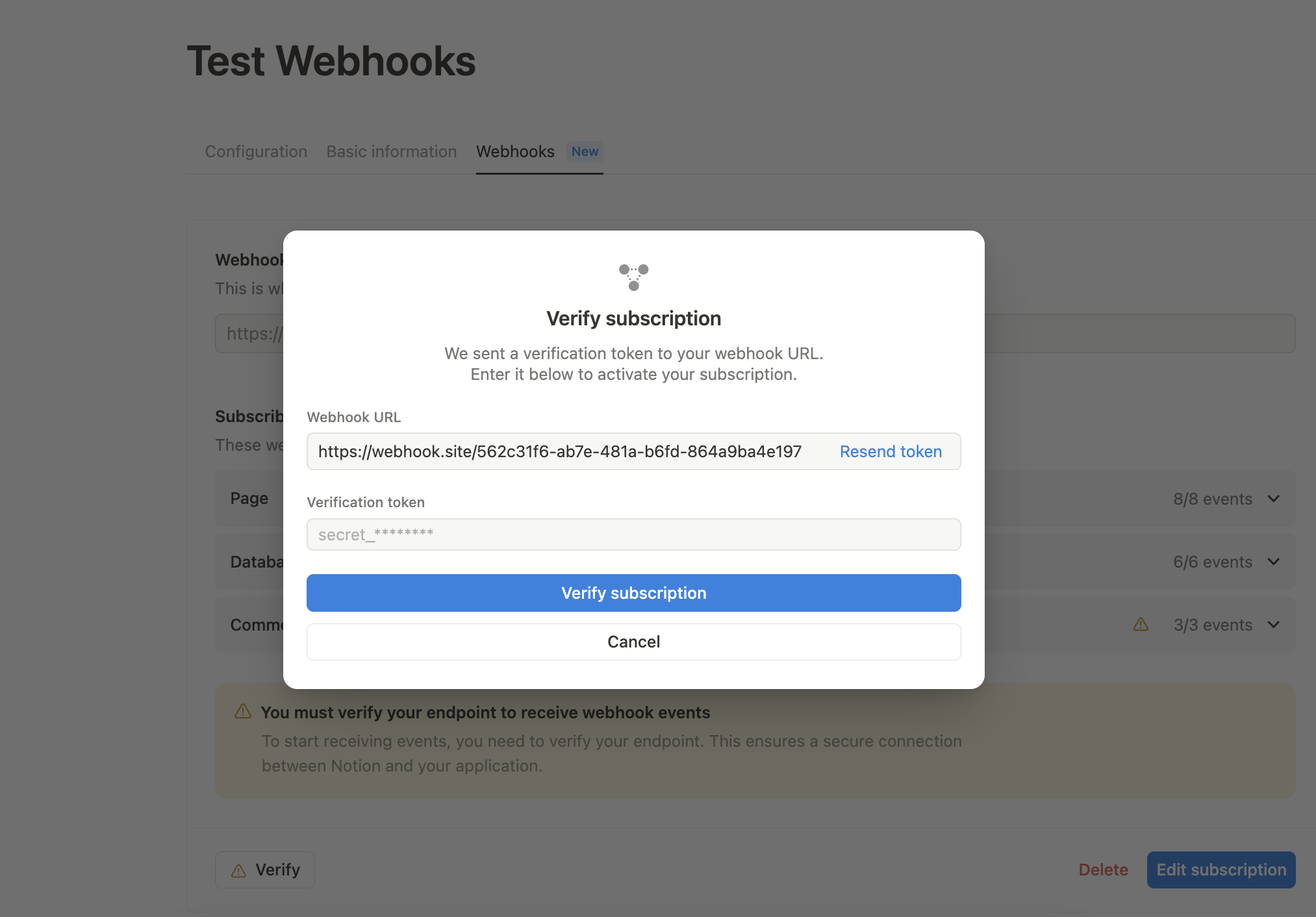 Webhooks - Notion Docs