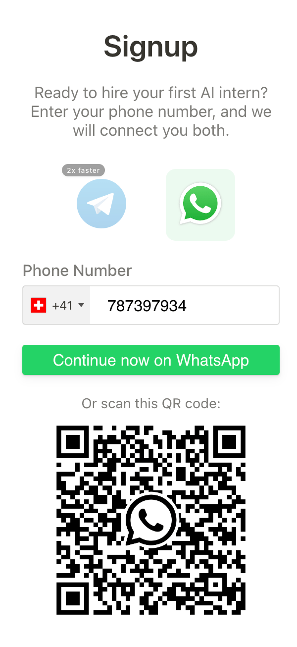 Capture d’écran de la conversation Notis dans WhatsApp