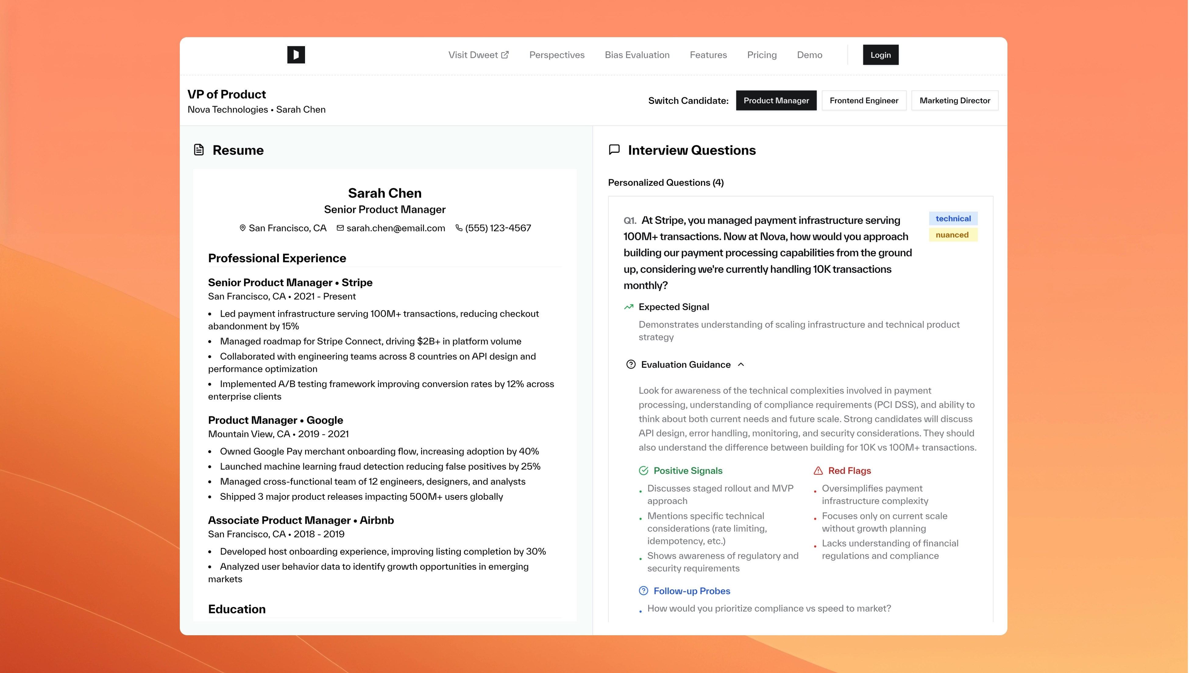 Nova Interview Questions Demo