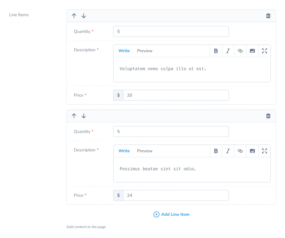 Repeater Fields - Laravel Nova