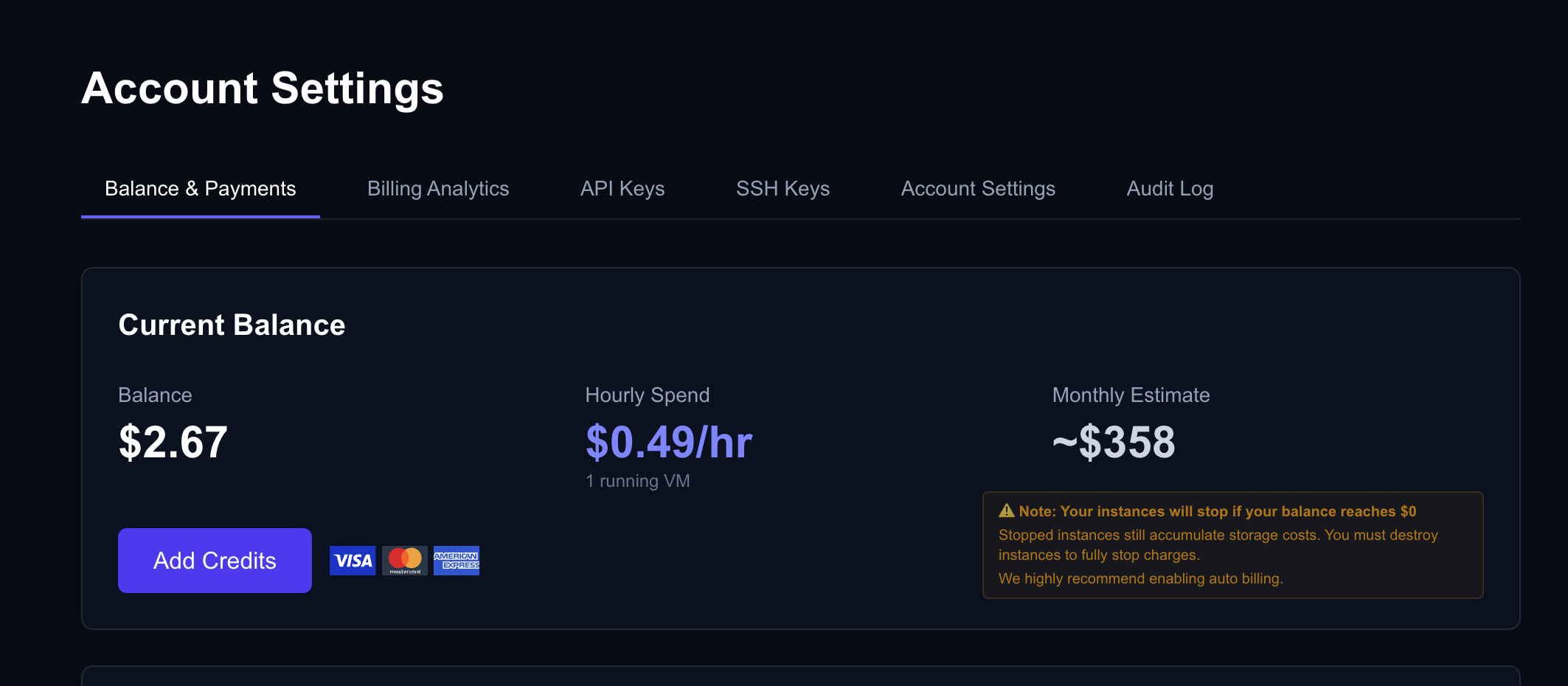 Billing & Payments - Nova Cloud Documentation