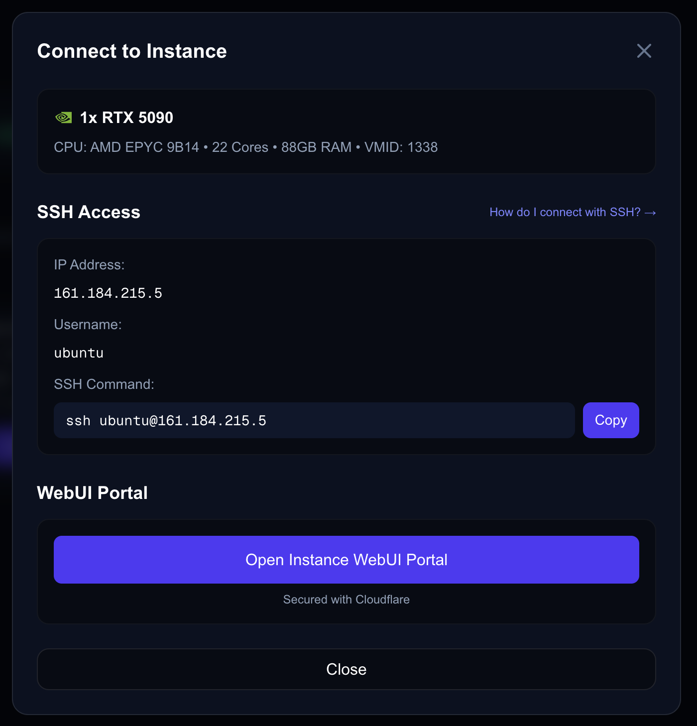 Connecting to an Instance - Nova Cloud Documentation
