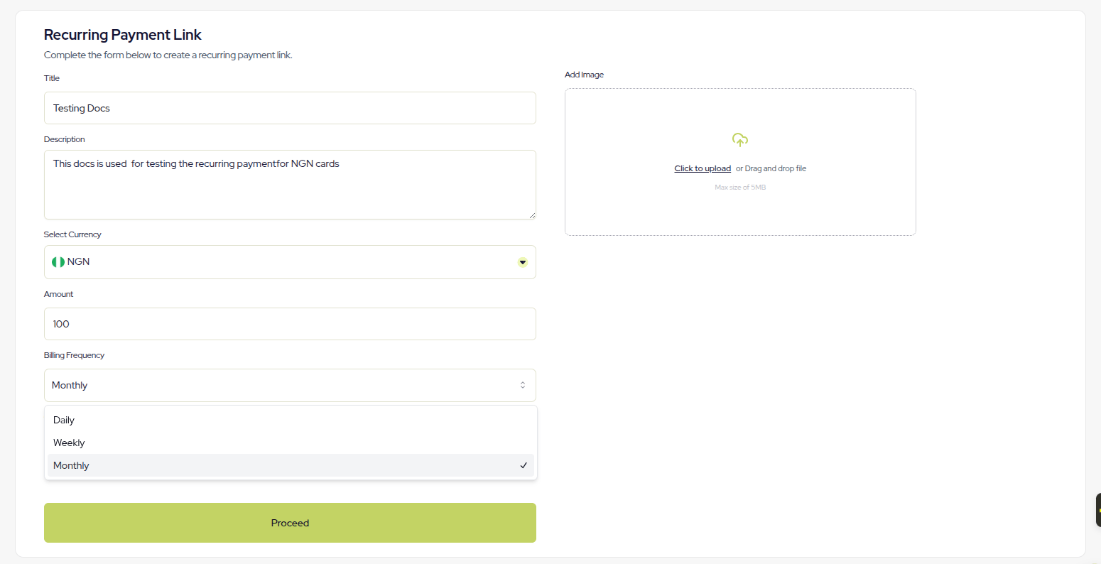 Novac hosted checkout showing mobile money provider selection and phone number entry