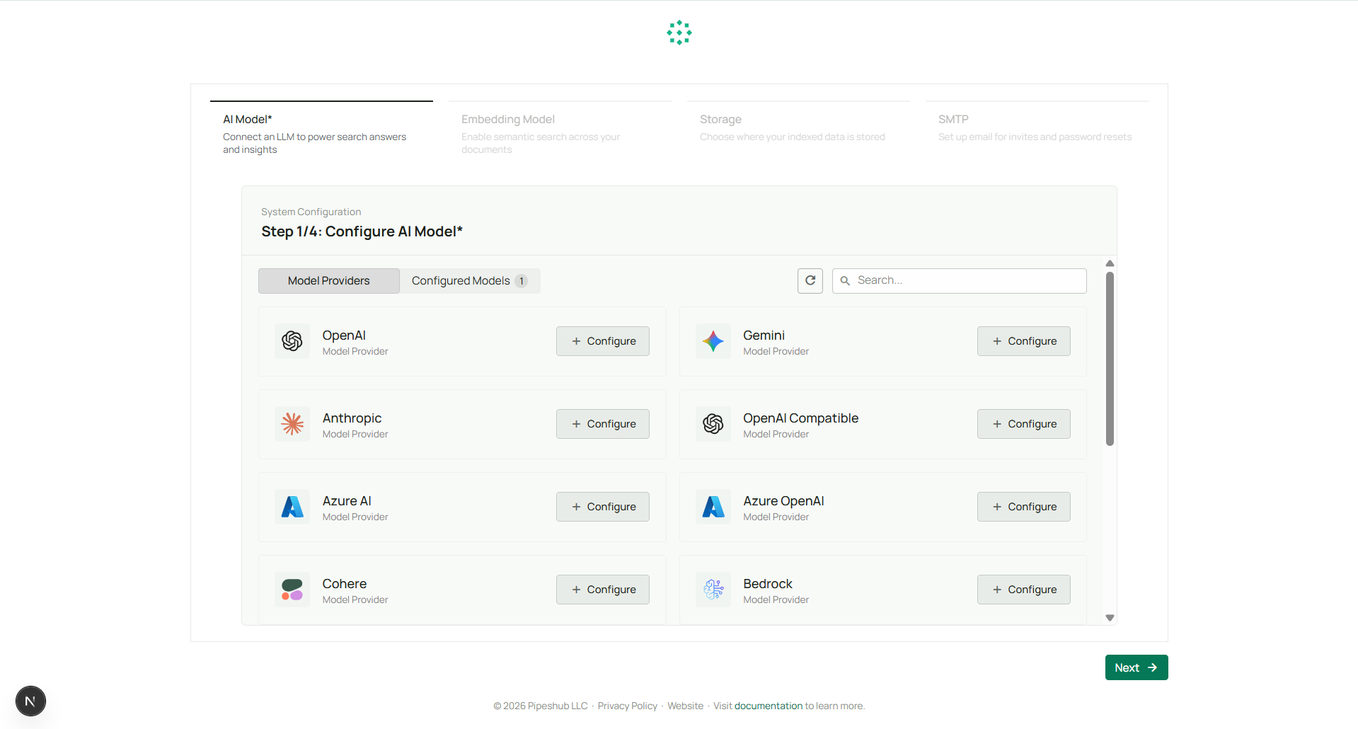 AI models onboarding