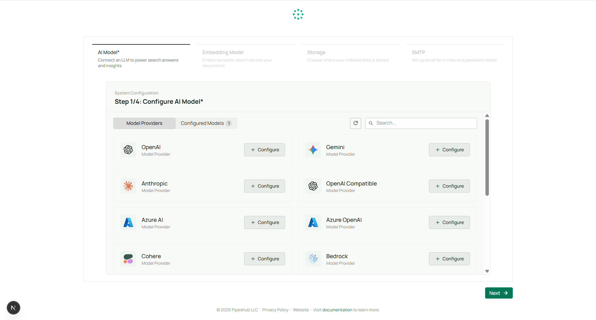 AI models onboarding