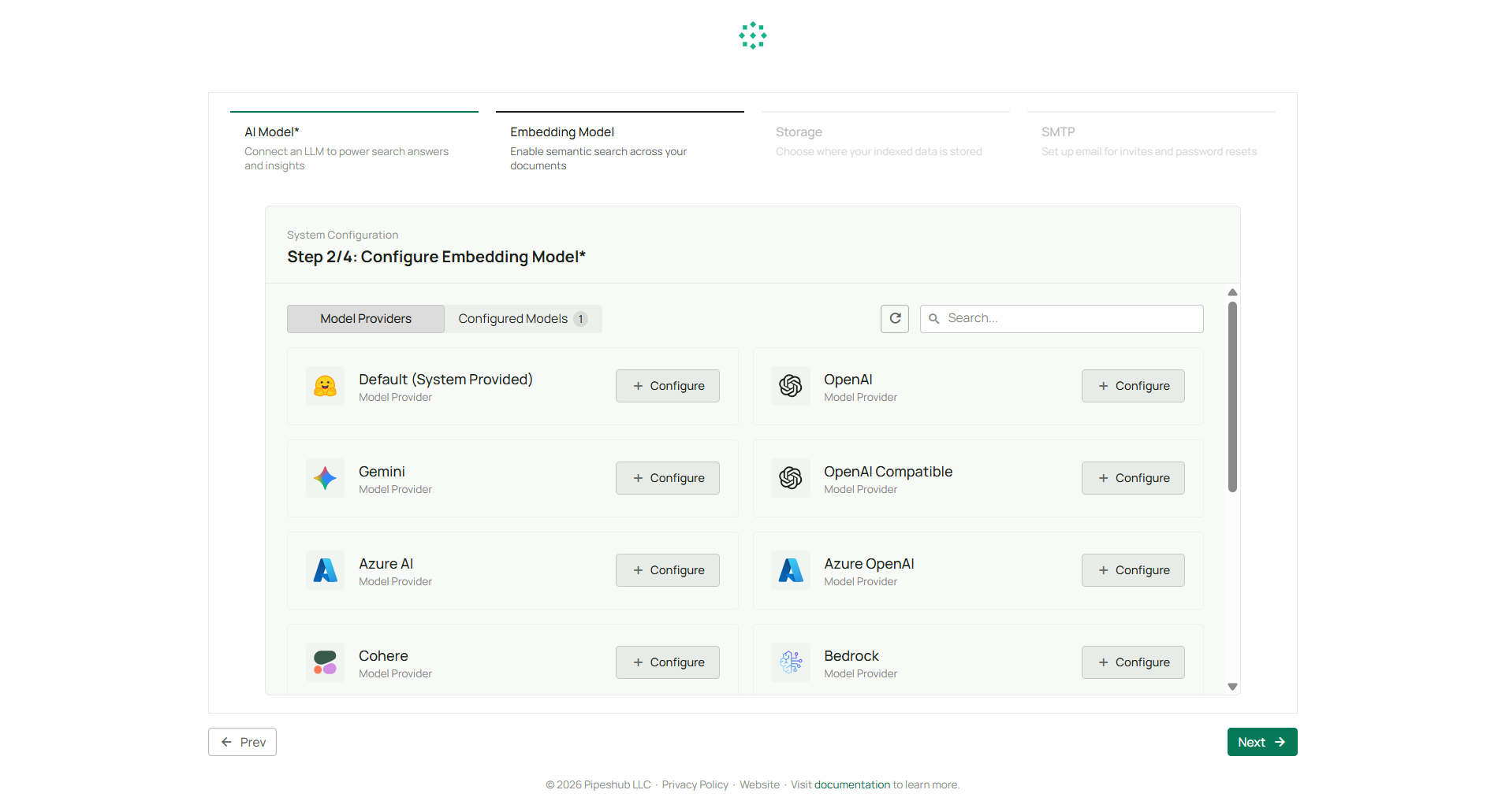 Embeddings onboarding