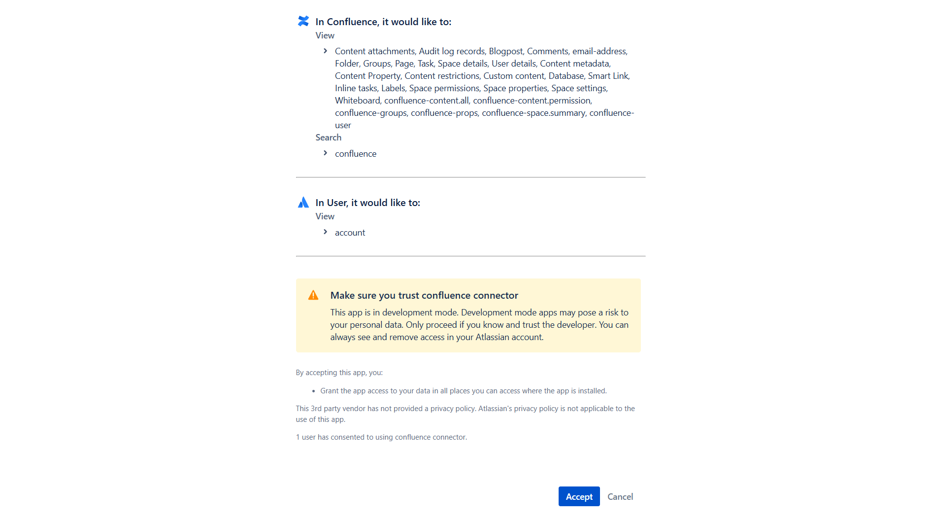 Accept OAuth Permissions