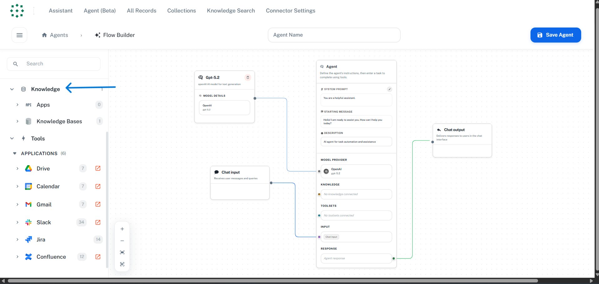 Knowledge Sources in Sidebar
