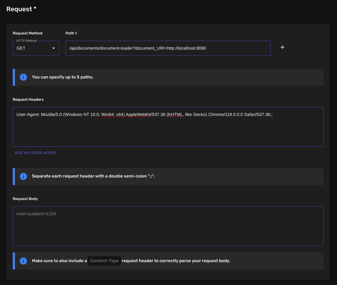 WAYPOINTS Templates Request