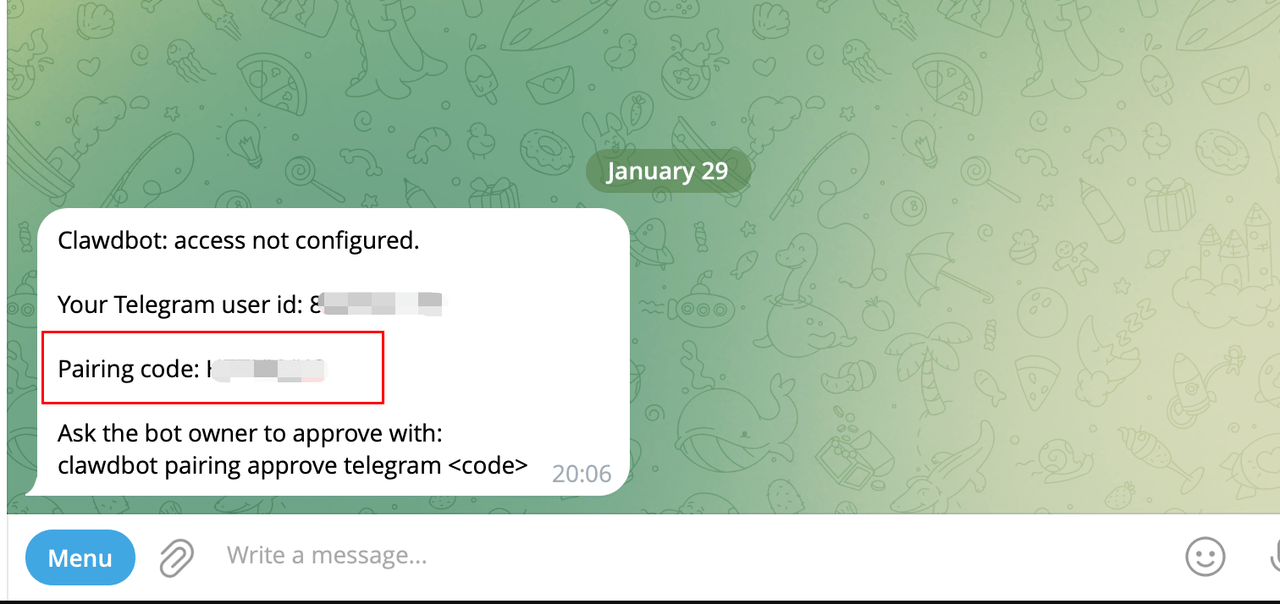 OpenClaw Telegram connection