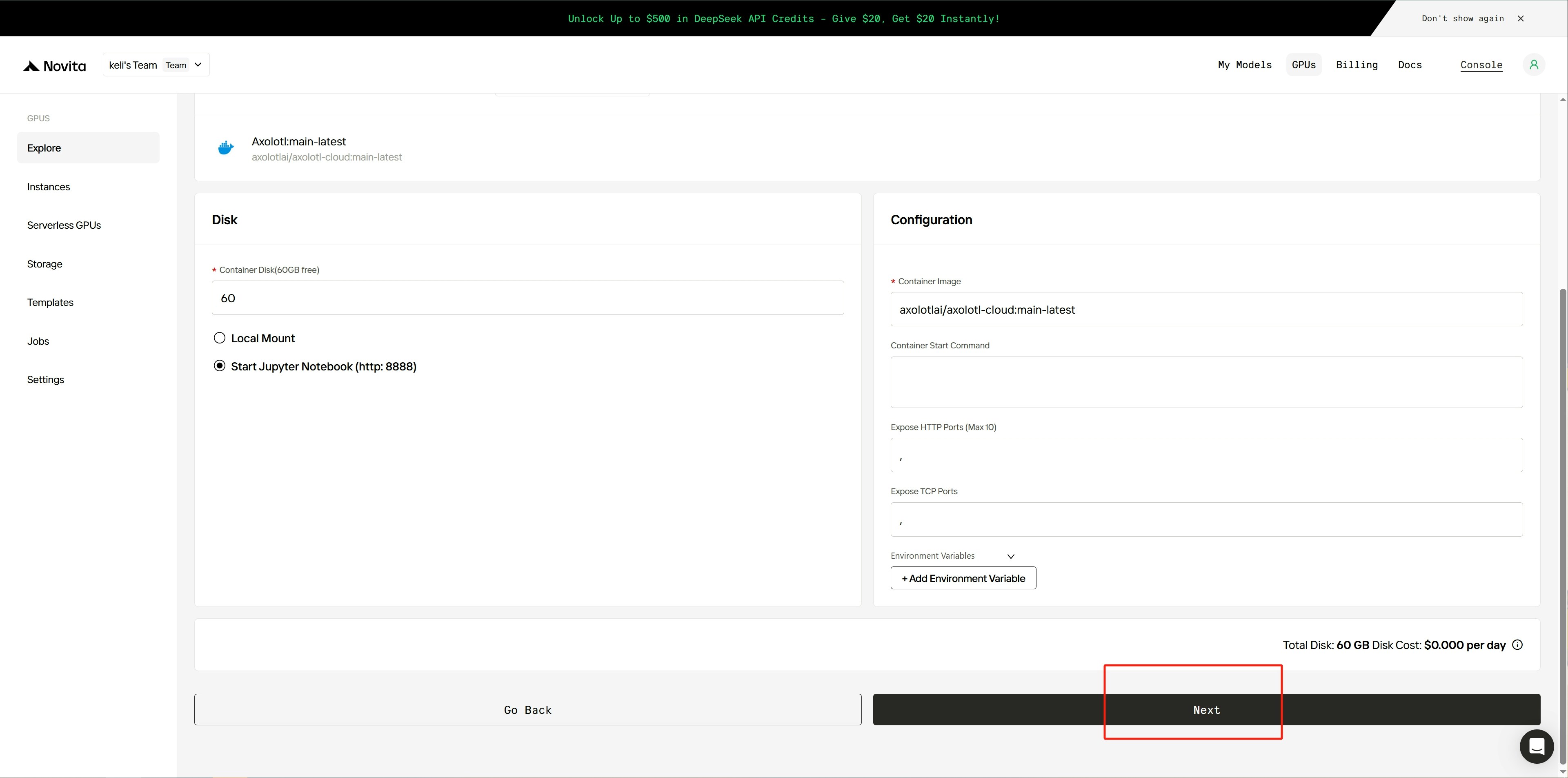 Step3 Adjust Diskand Configuration Parameters Pn