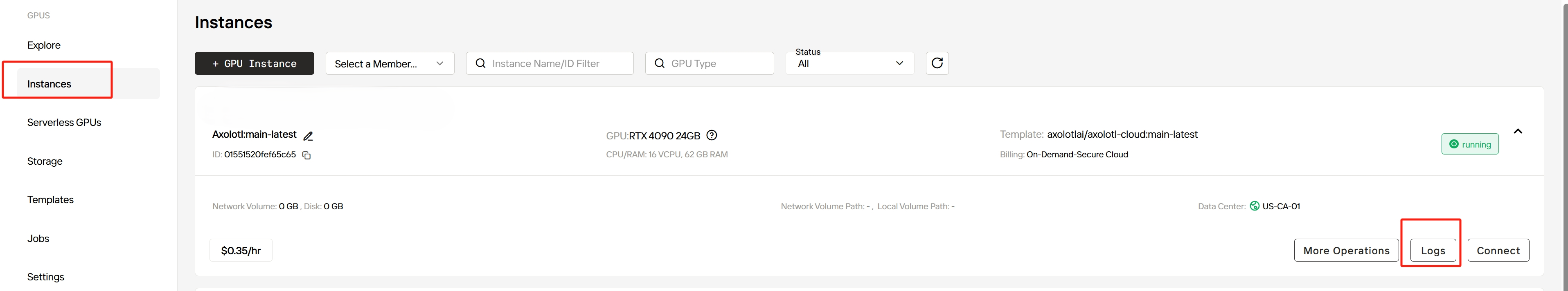 Step6 Manageand Monitor Instances Pn