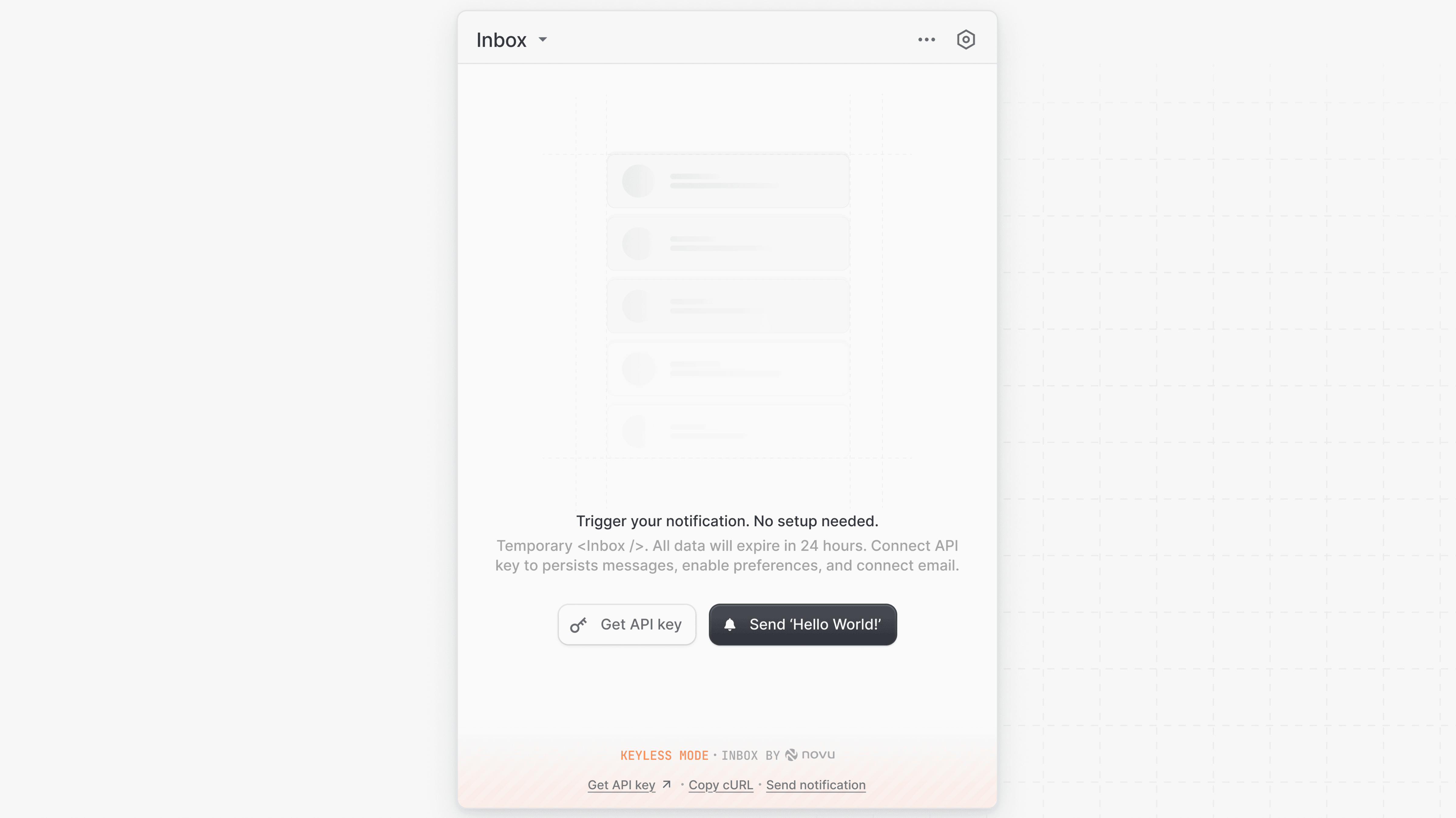 Inbox keyless