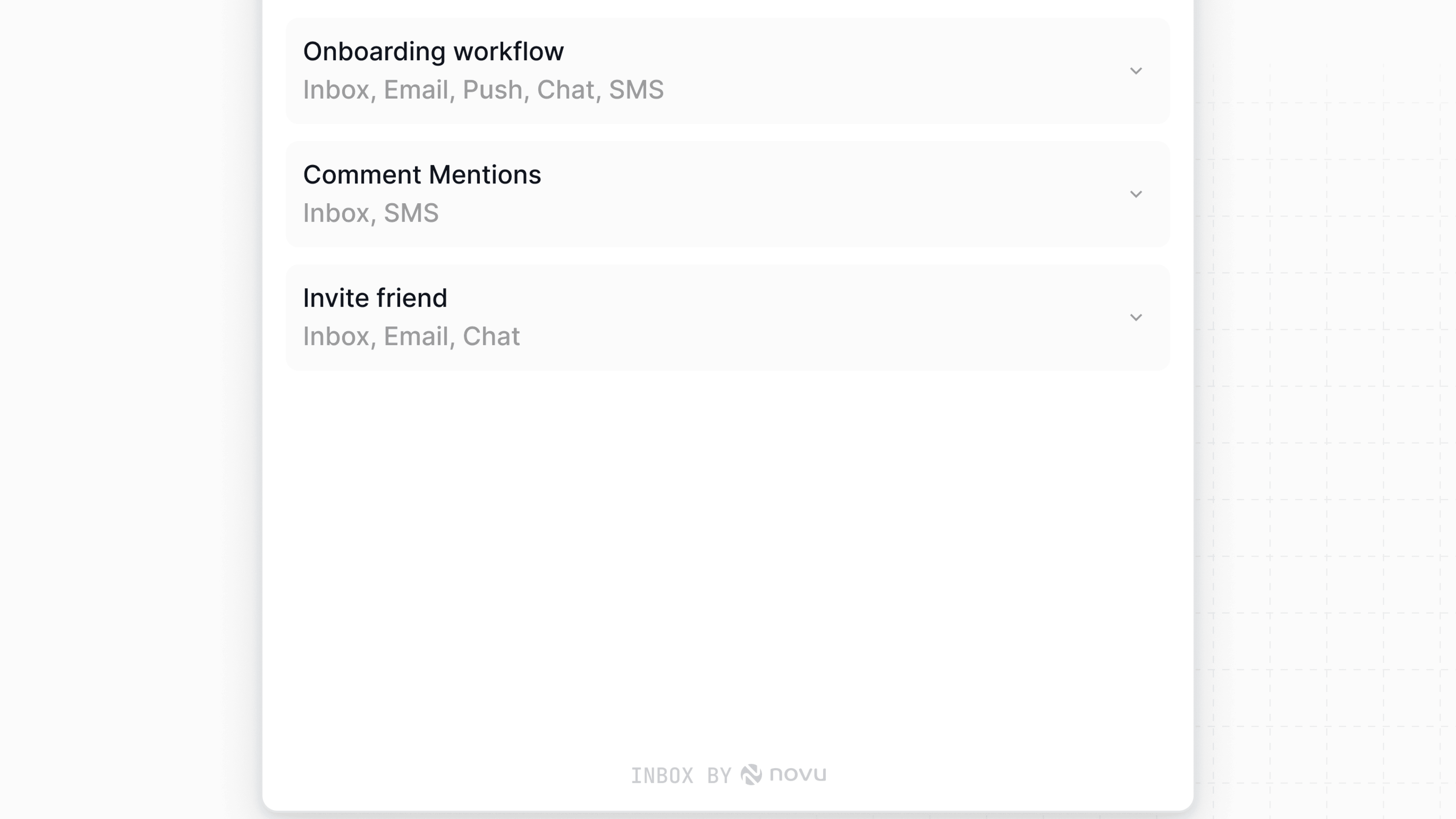 Workflow specific preferences