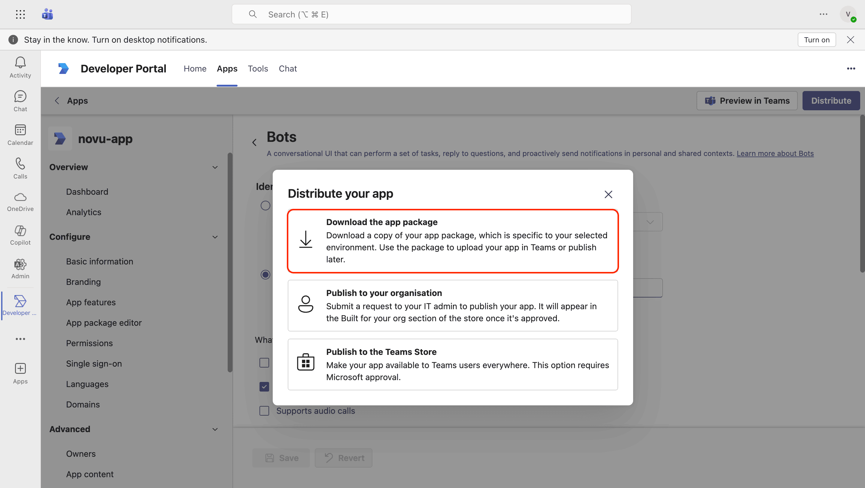 Distribute your app