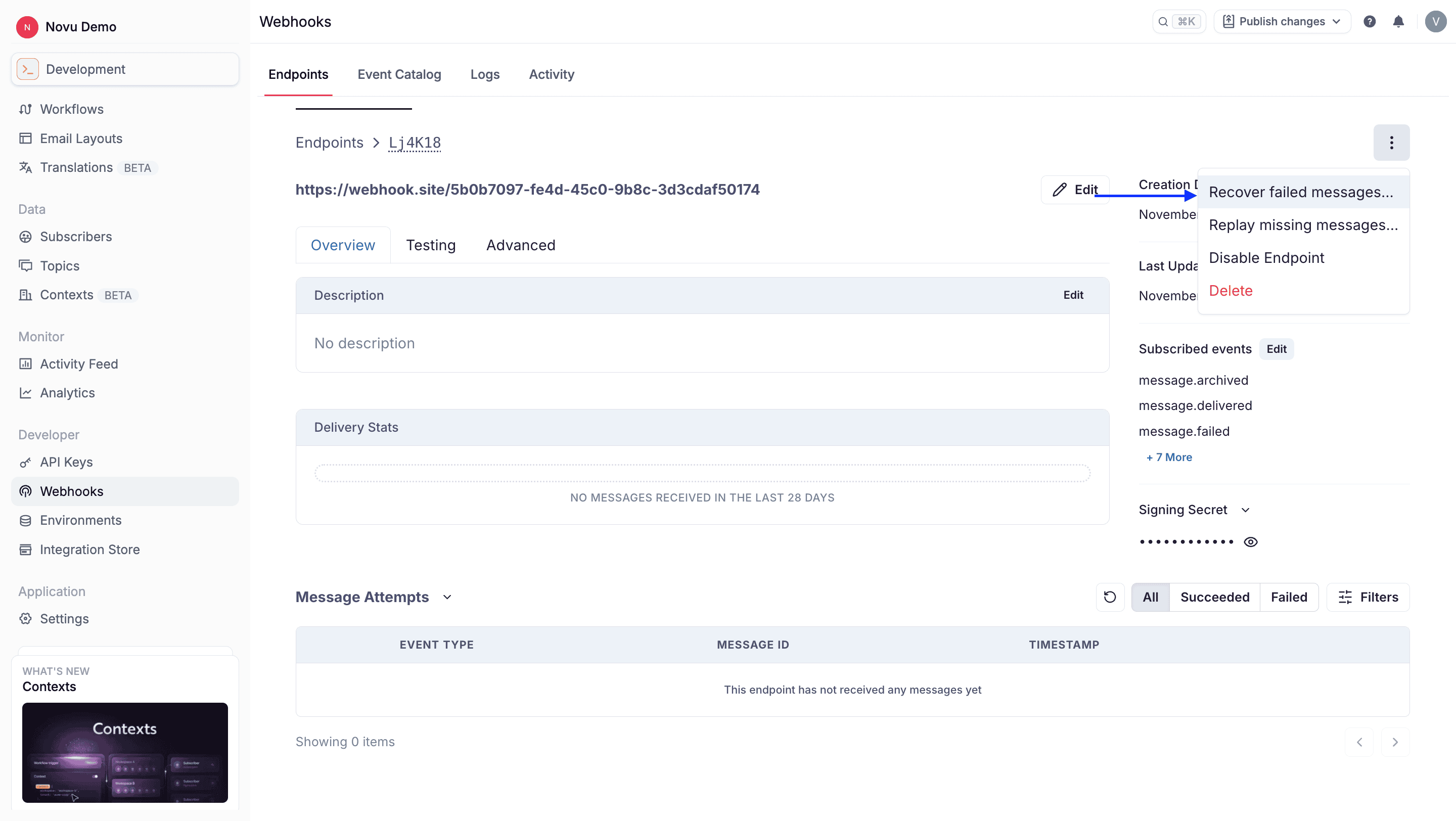 Recover all failed messages