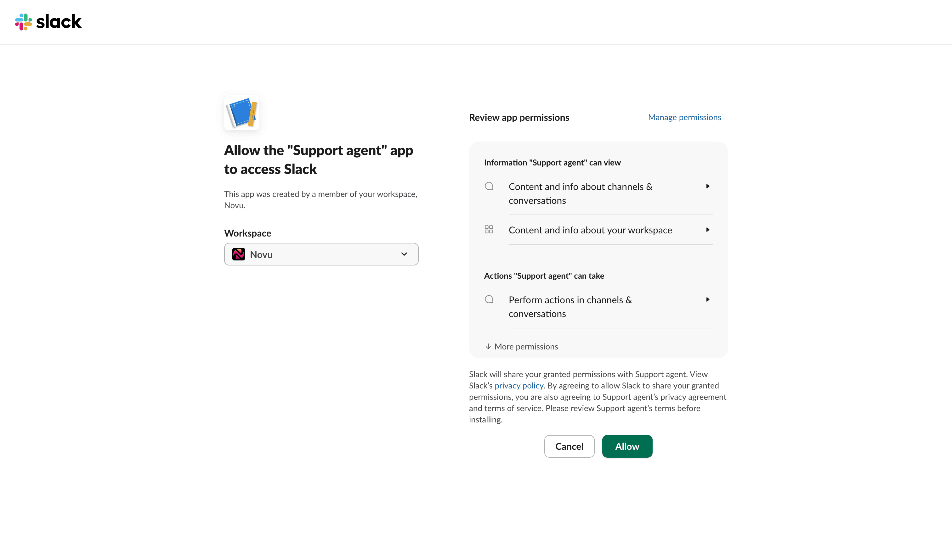 Install app