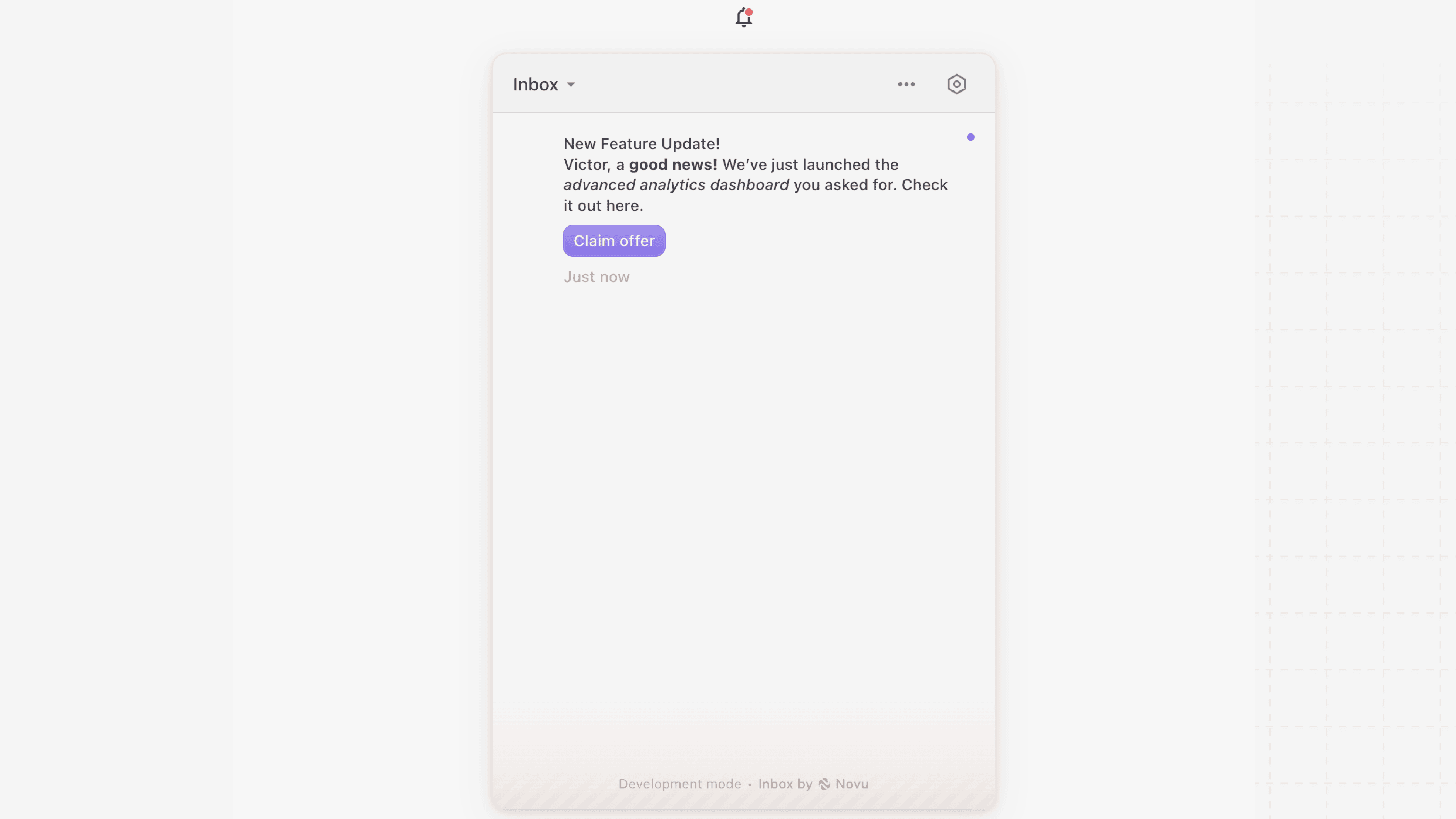 Display HTML in notification body