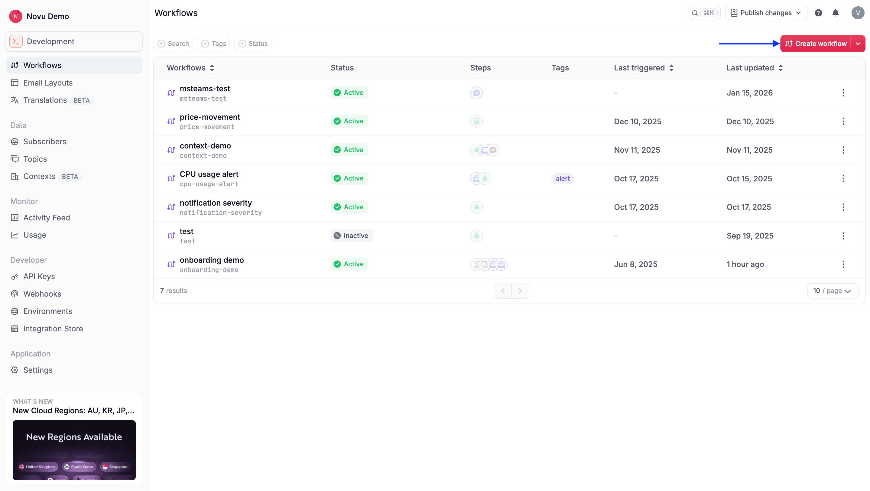 Create a workflow