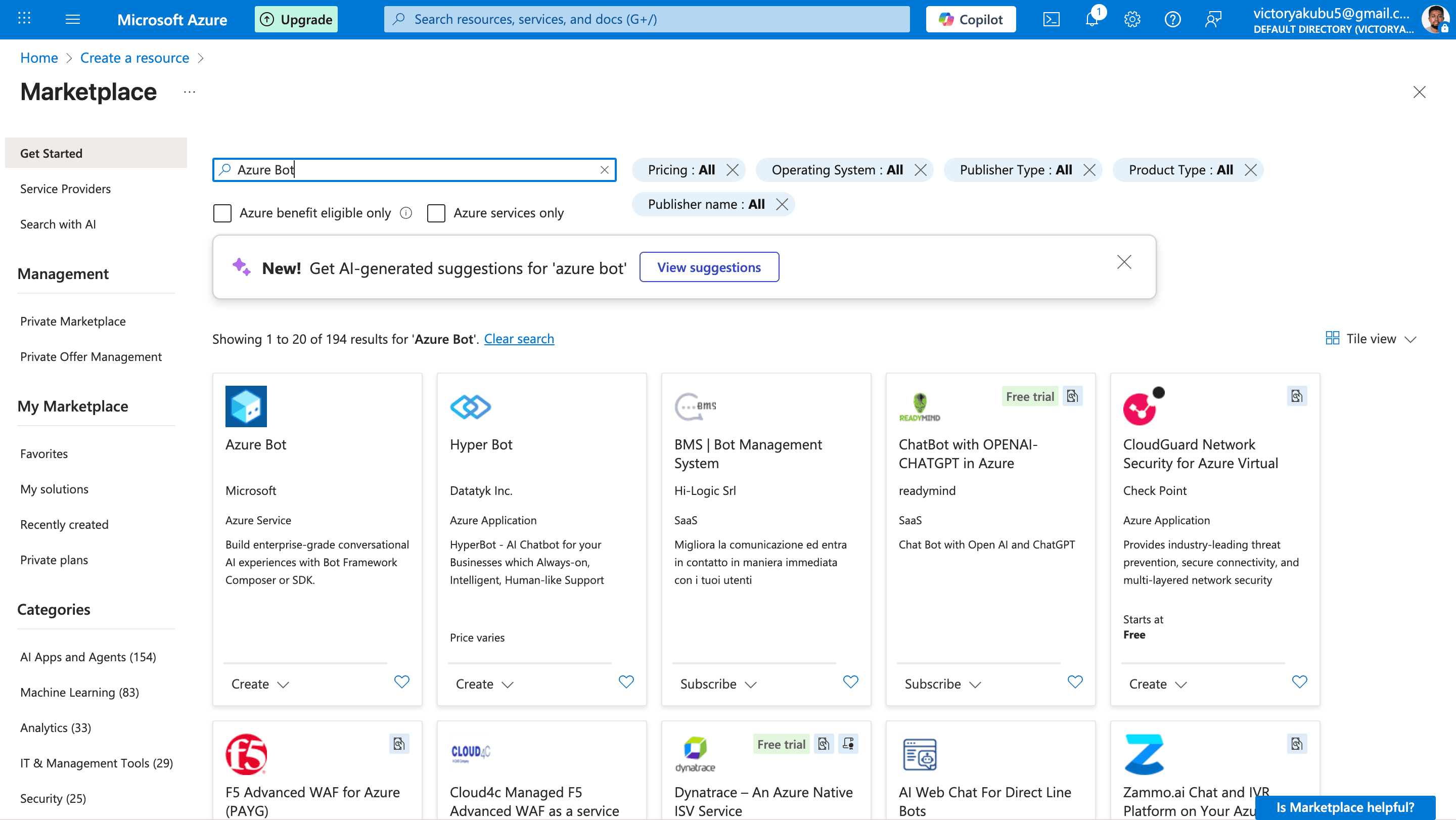 Azure bot