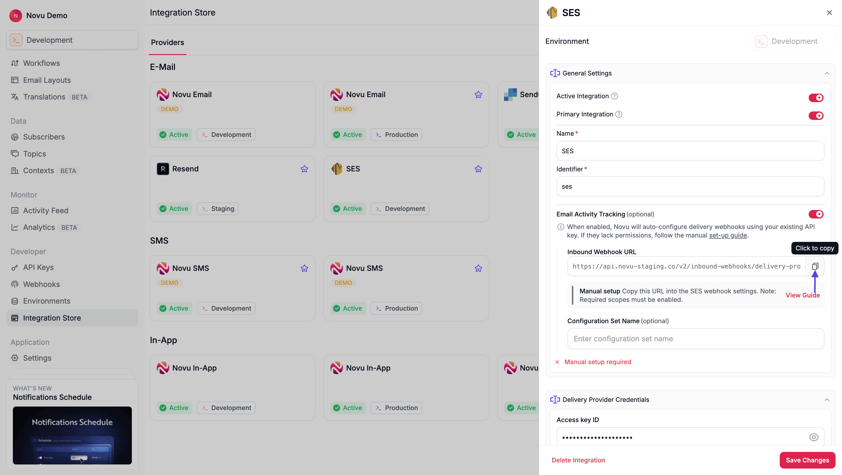 Inbound Webhook URL