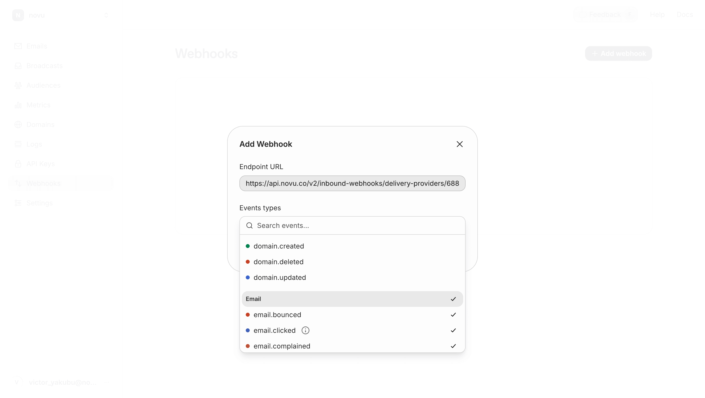 Add webhook