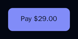 Checkout pay button for a checkout result, labelled Pay $29.00, dark theme