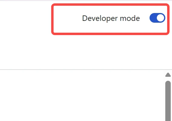 Developer mode