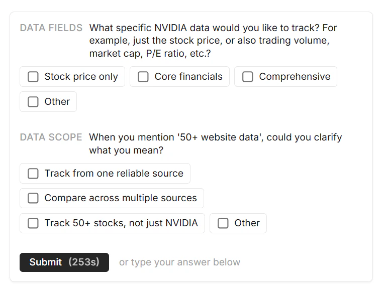 Data Monitoring result
